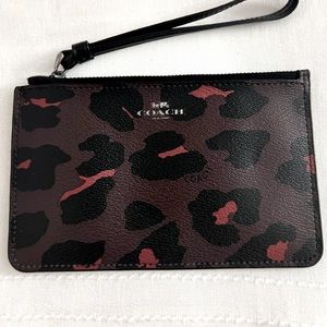 Coach Leopard Wristlet
